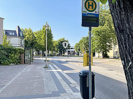 Die Umgebung: Busstation S Zeuthen